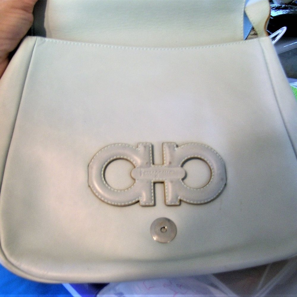 Ferragamo Light Grey Shoulder Bag
